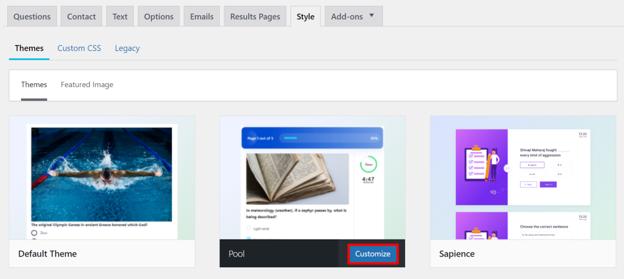 Customize the QSM's Theme