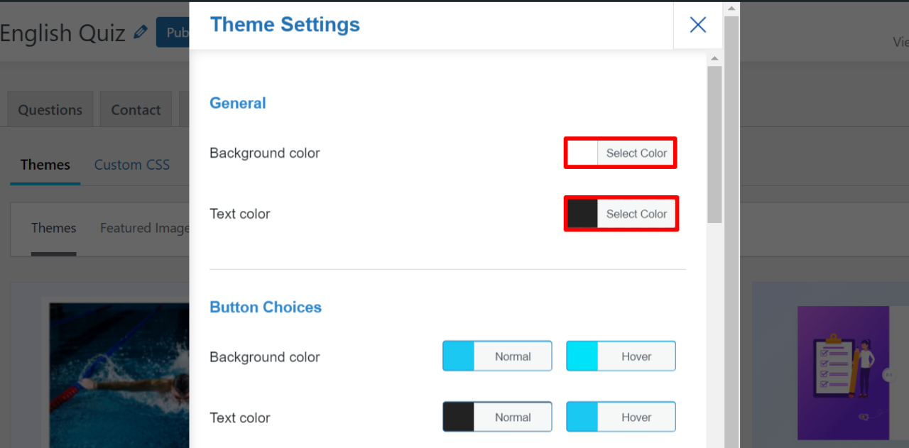 Customize the Theme's General Settings
