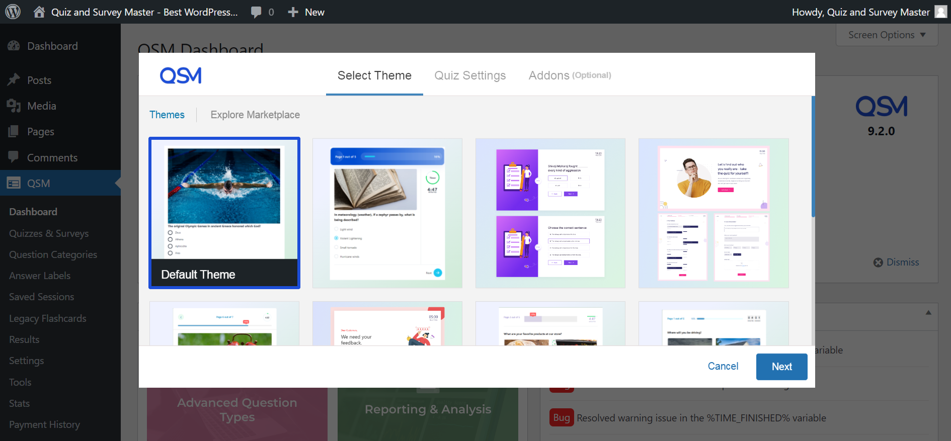 The Importance of Mathematics Quiz Competition in School - A Quick Guide Dashboard ‹ Quiz and Survey Master Best WordPress Quiz Plugin — WordPress 10 09 2024 11 56 AM