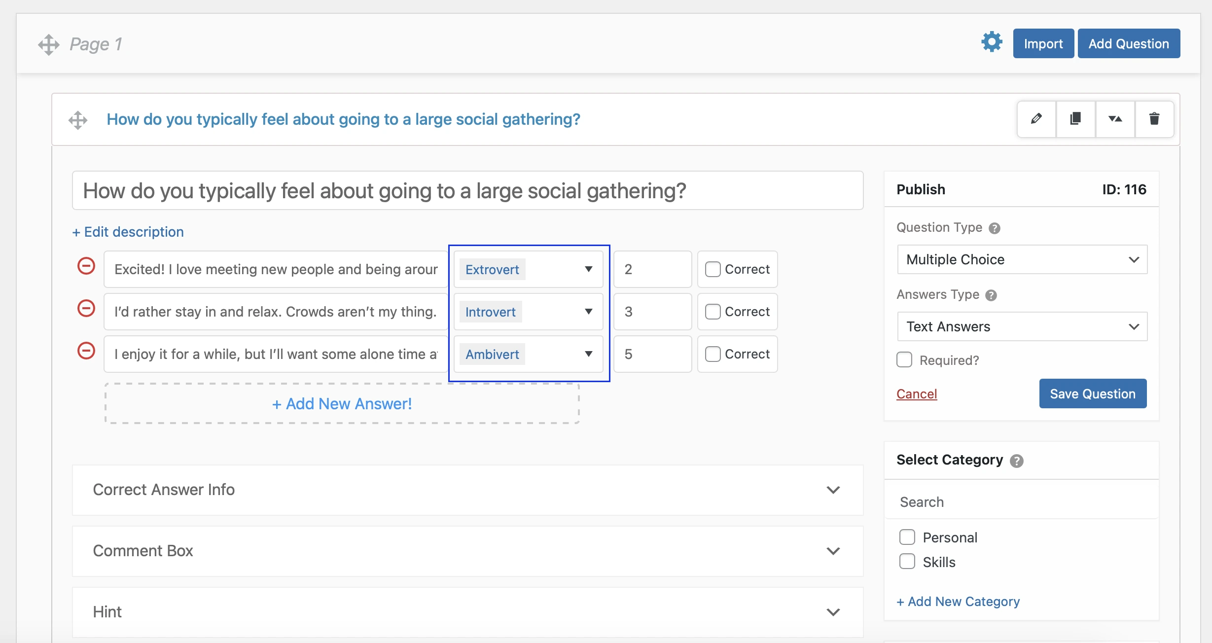 How to Create a Personality Quiz in WordPress (4 Steps) personality-quiz-add-labels