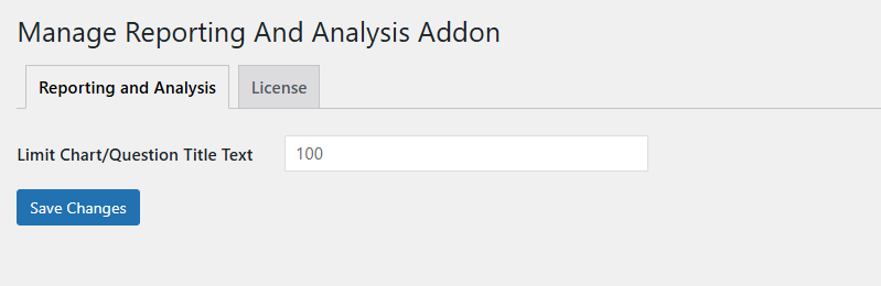 Reporting & Analysis Enter Limit Chart Title Text