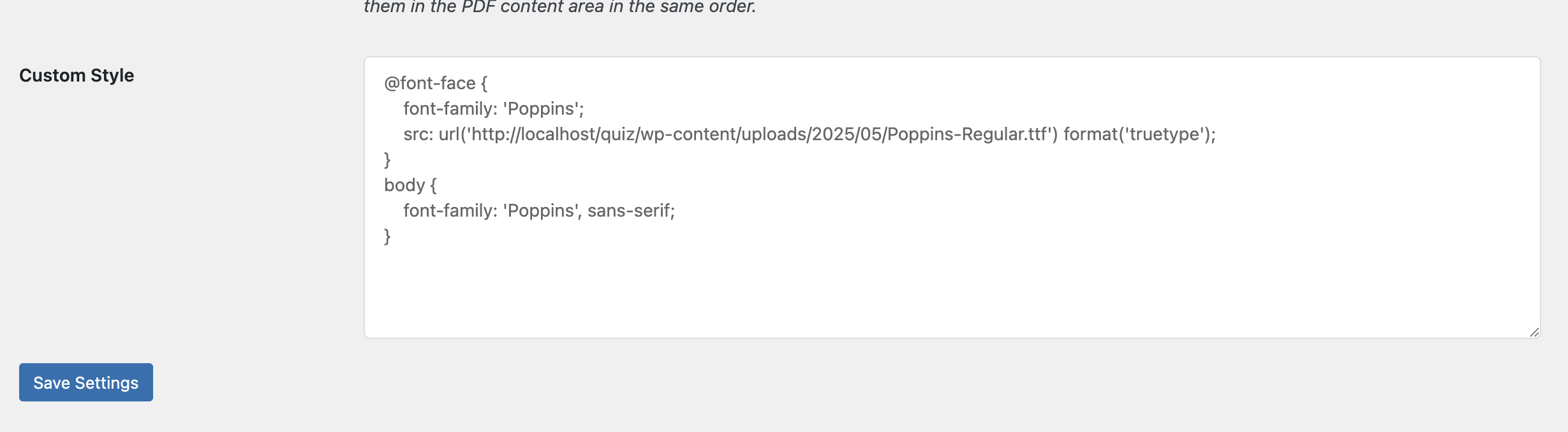 paste-font-url-in-custom-style