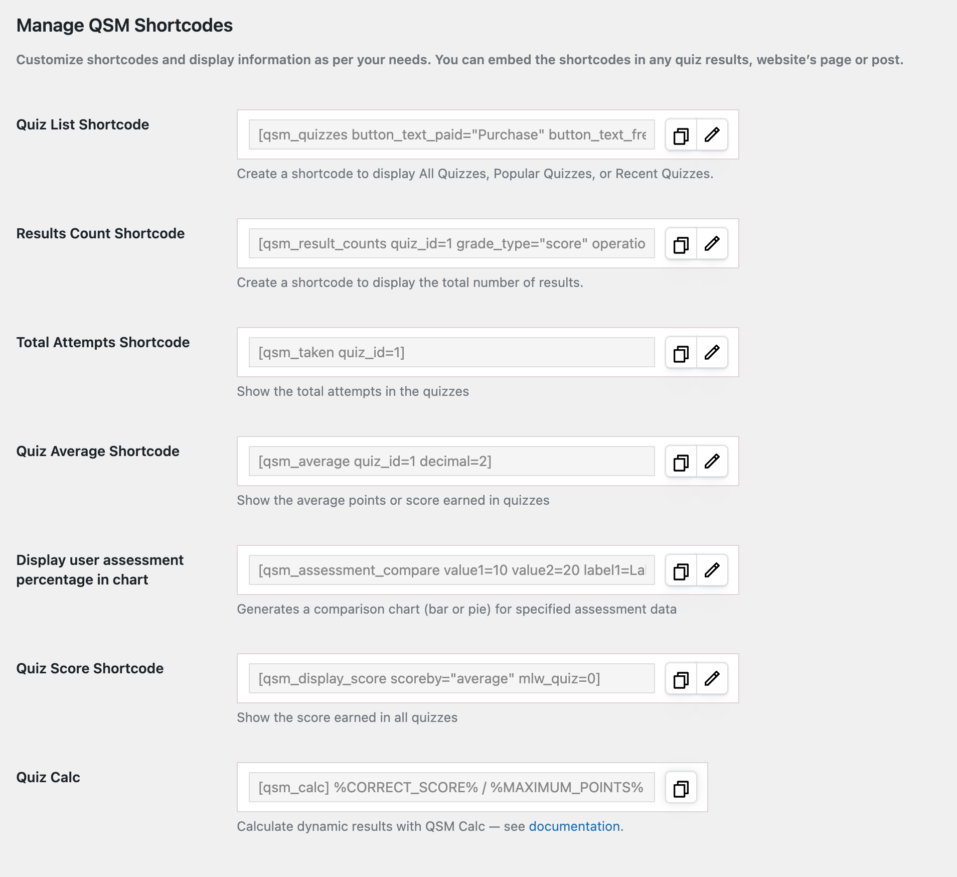 Optimized Shortcodes in Extra Shortcodes Addon