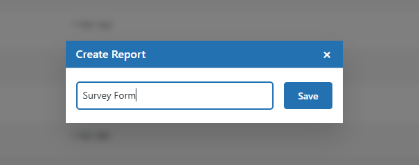 Reporting & Analysis Create a New Report