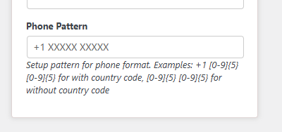 How to add a Contact Form Contact form phone pattern