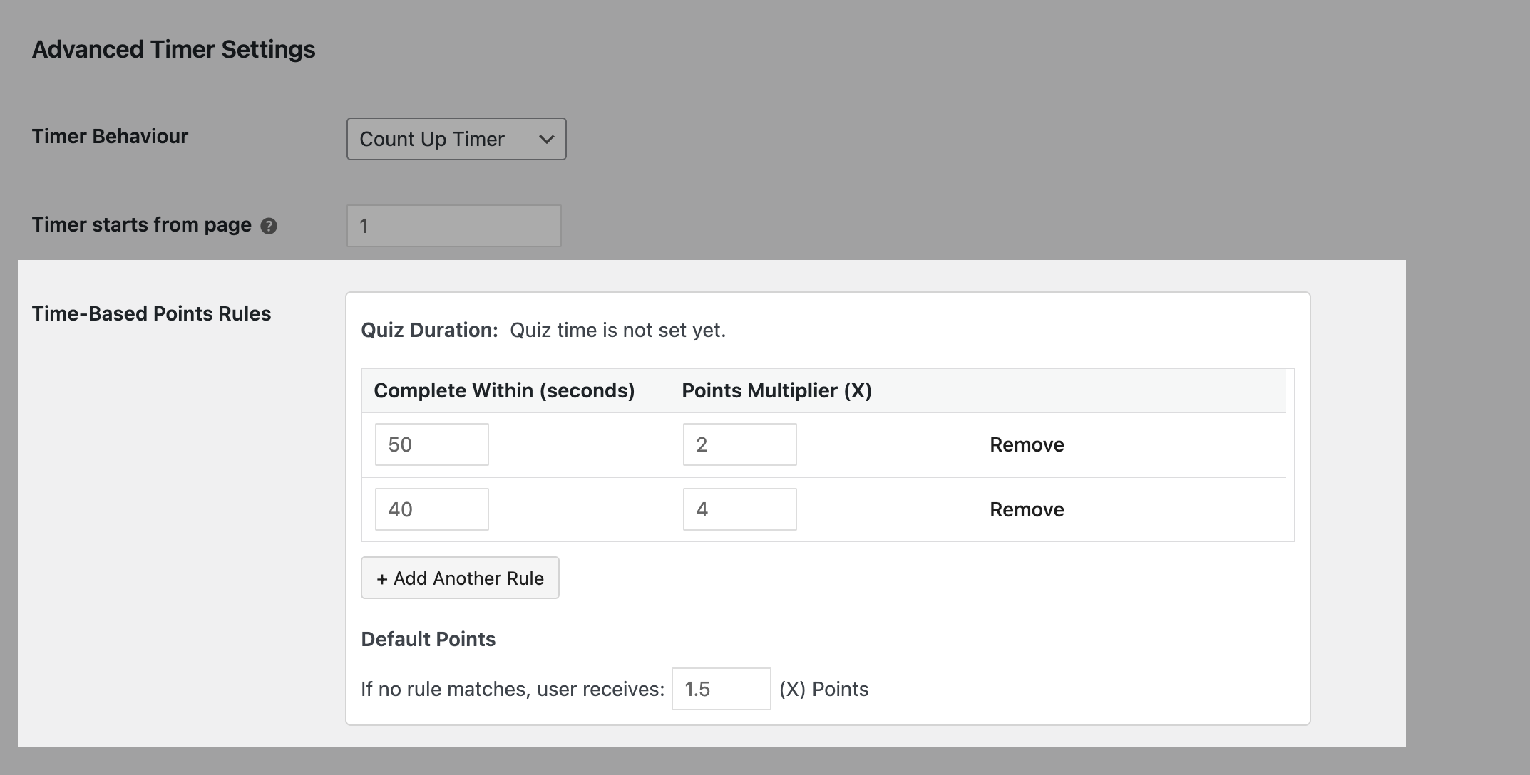 Advanced Timer's New Time-Based Points Rules advanced timer new time based rules