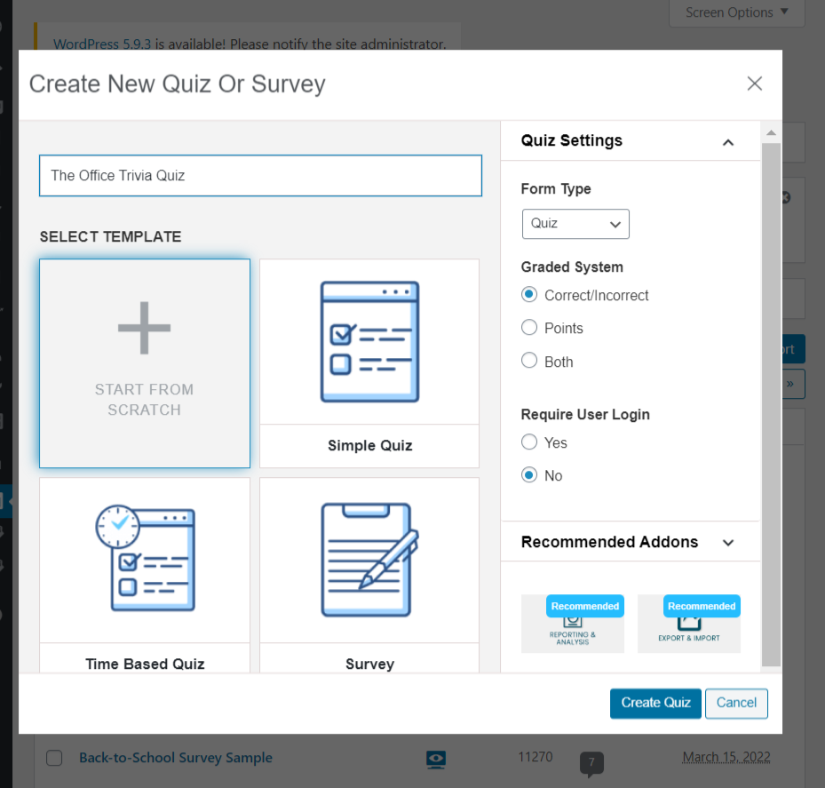 how to create the office trivia quiz- creating the quiz