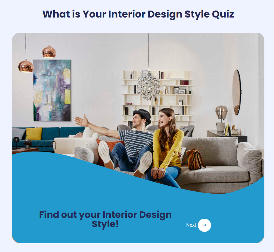How to create an Interior design style quiz- publishing the quiz