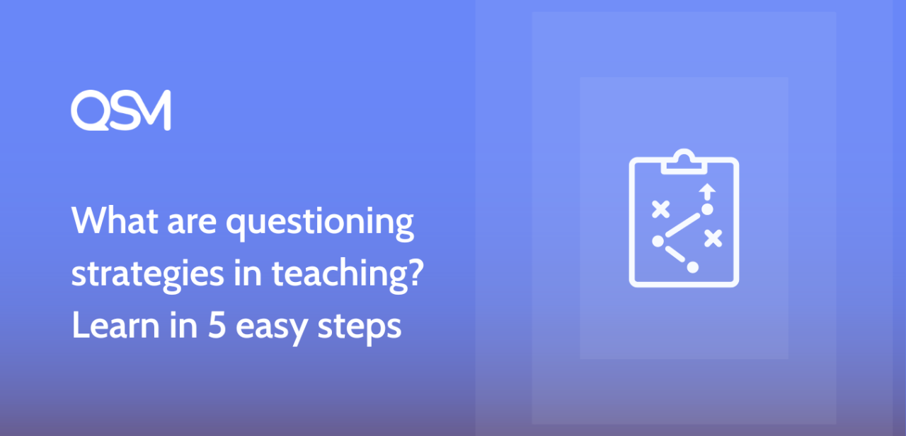 What are questioning strategies in teaching Learn in 5 easy steps