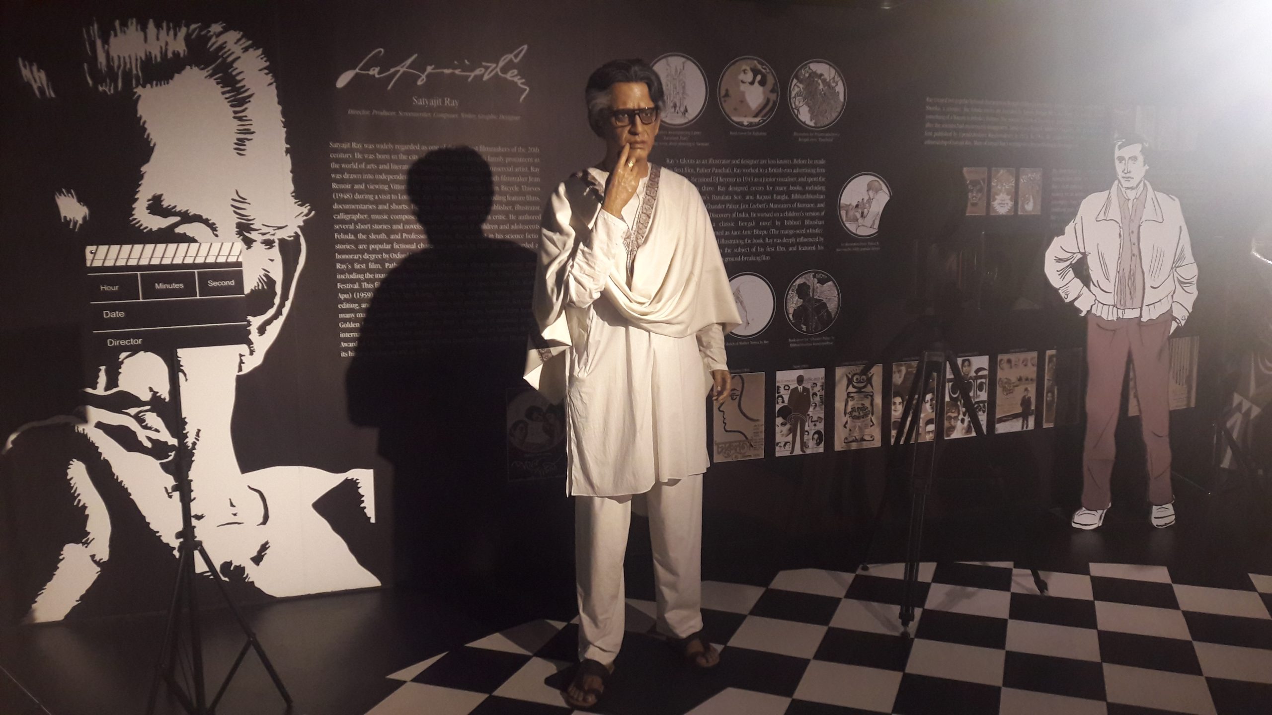 Satyajit Ray at Mothers Wax Museum Calcutta scaled