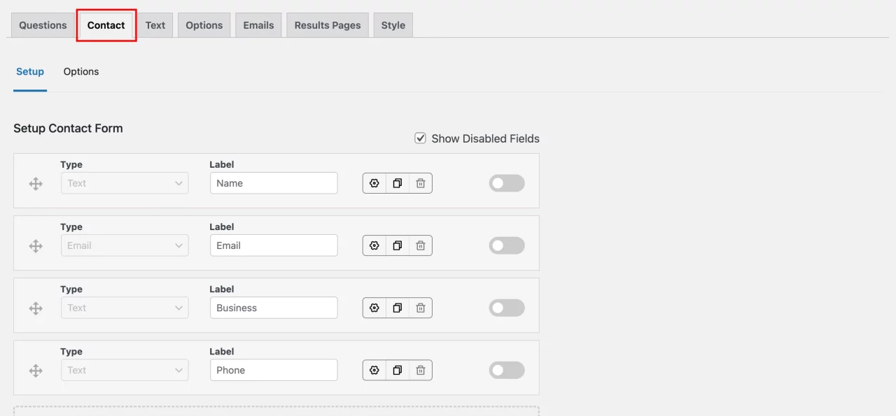How to Make a Trivia Quiz in WordPress? (5 Easy Code-Free Steps) Trivia Quiz in WordPress - Add contact form details