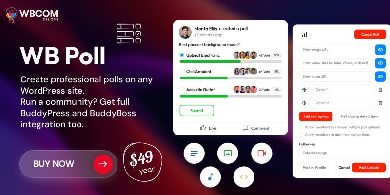 10+ Best WordPress Poll Maker Plugins to Look Out for WB Poll WordPress Plugin