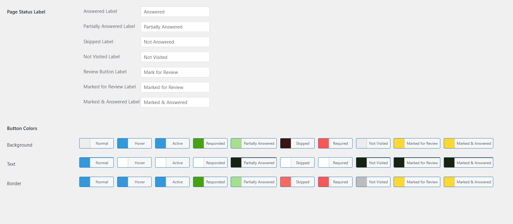 Quiz Navigator customize navigation buttons