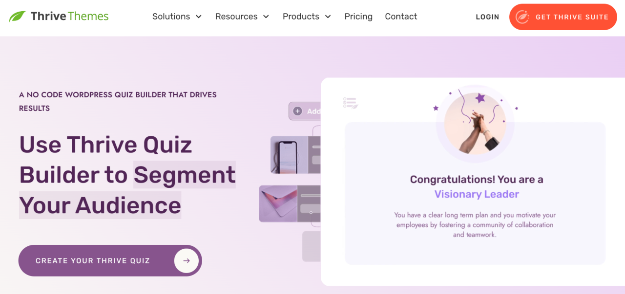 Thrive Quiz Builder -  WordPress Quiz Plugins for SEO Success