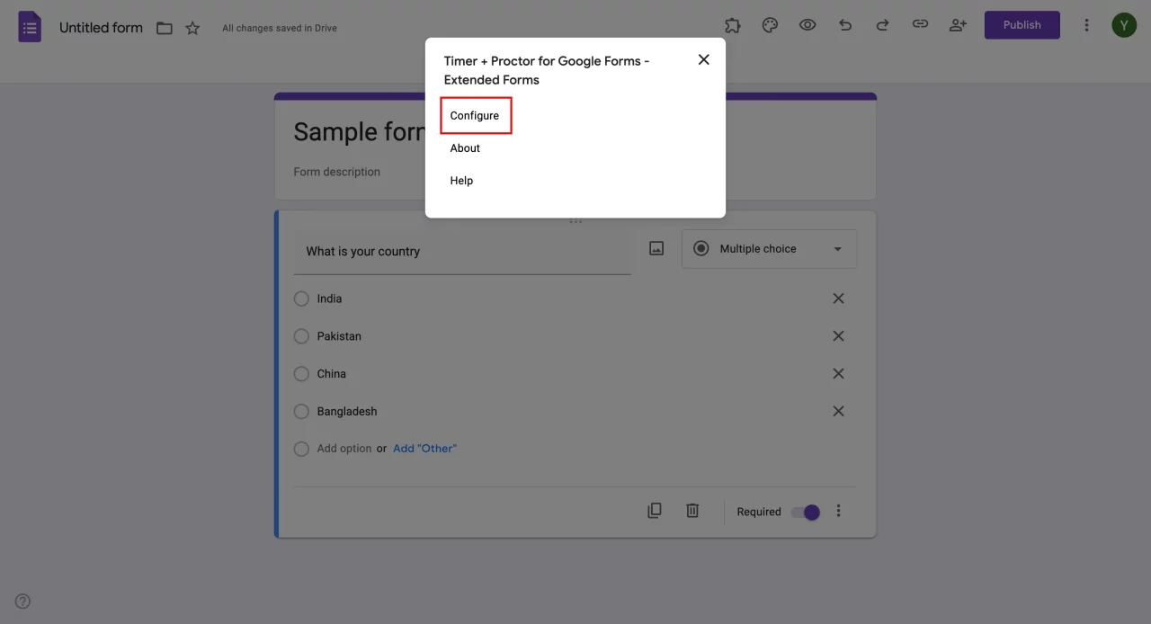 How to Add a Timer to Google Forms (Free & No Coding) Add a Timer to Google Forms - Configure