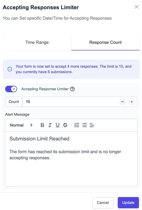 How to Add a Timer to Google Forms (Free & No Coding) Add a Timer to Google Forms - response count