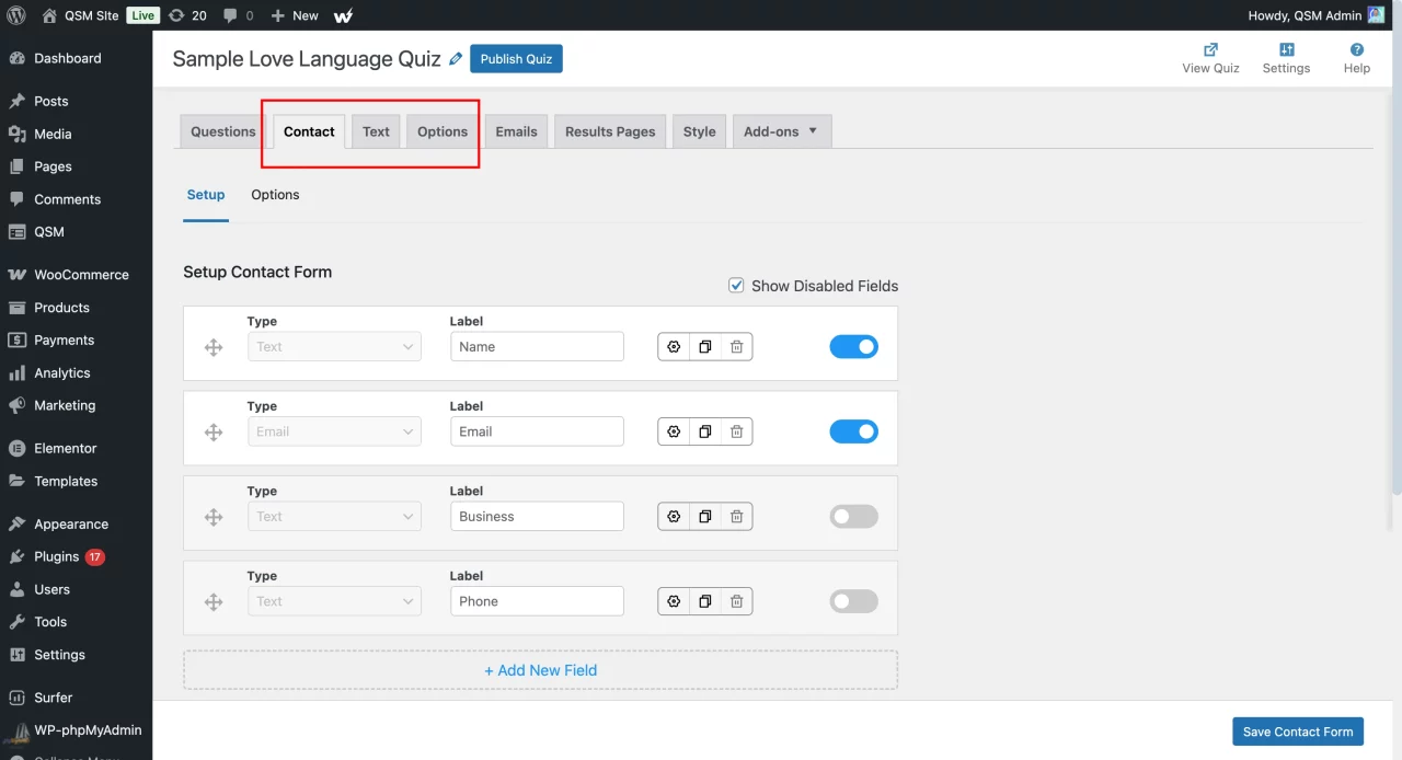 Love Language Quiz - Customize
