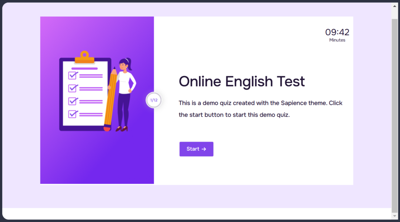 Sapience - QSM Quizzes Maker Theme