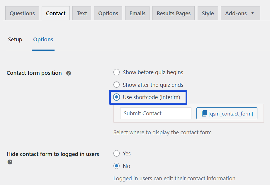 Quiz and Survey Plugin - Collect Emails Before Revealing Quiz Results