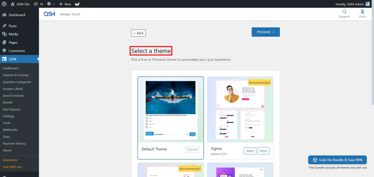 QSM for Fun and Effective Assessments - Add a quiz