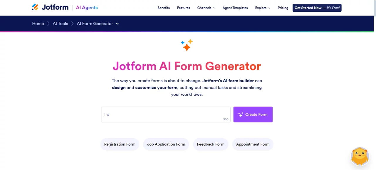 AI Plugins for WordPress - Jotform