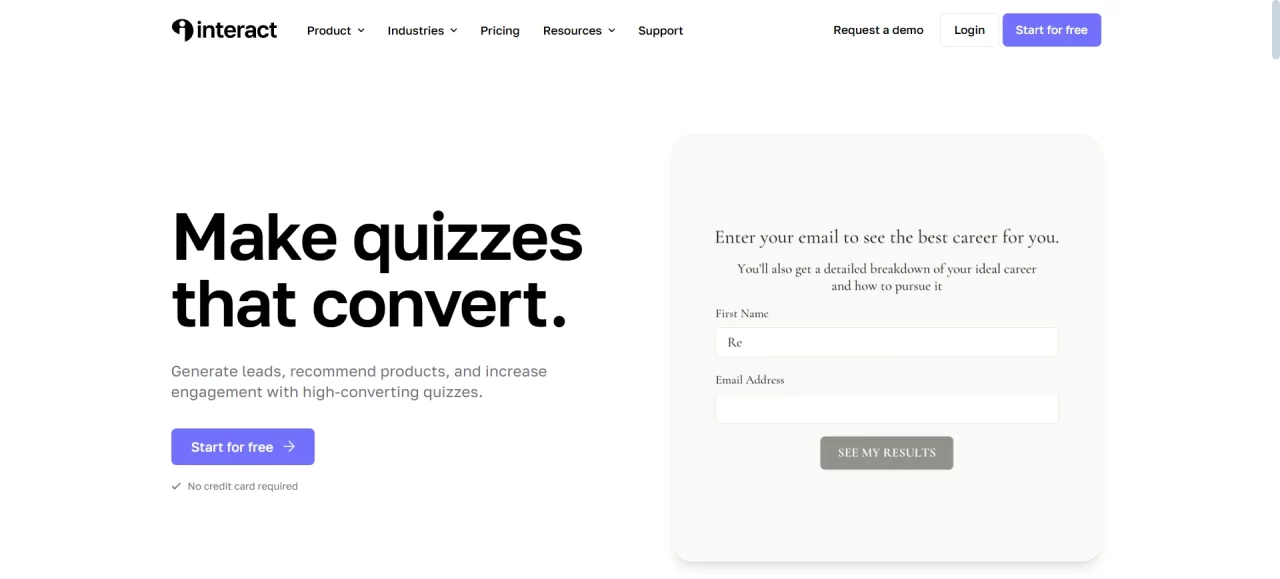 Quiz Builders for Content Marketing - Interact