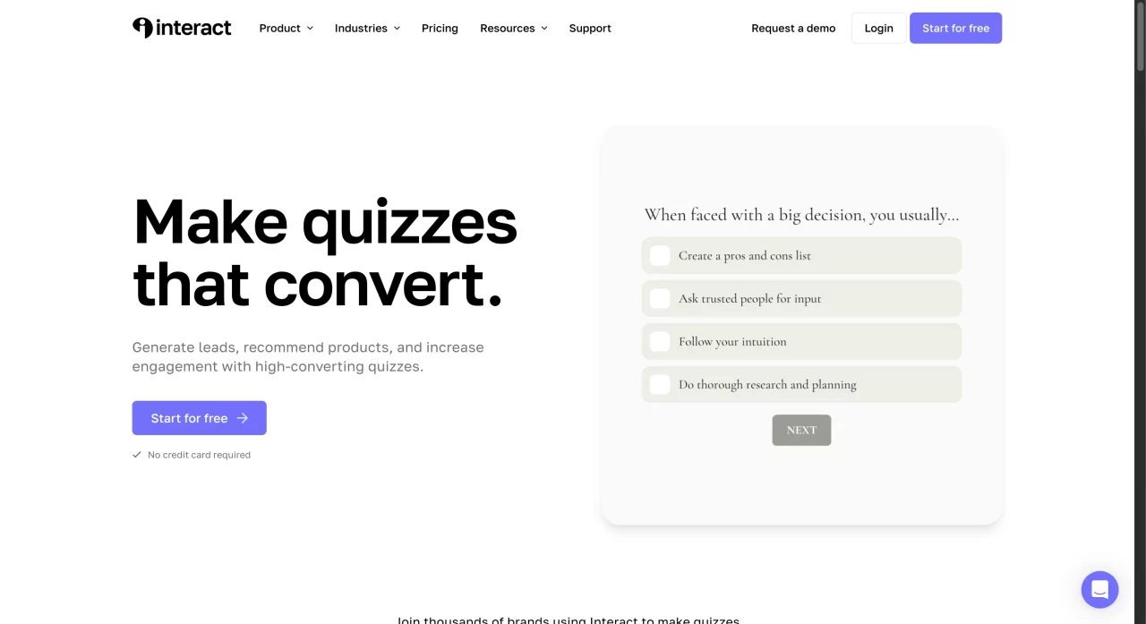 Best Quiz Funnel Tools for WordPress (Compared for Marketers) Quiz Funnel Tool - Interact