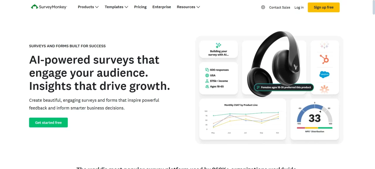 Quiz Funnel Tool - Survey Monkey