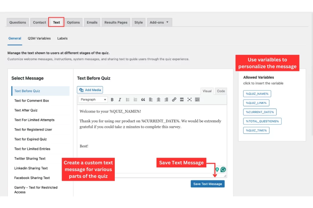 Likert Scale: A Complete Guide to 5 & 7-Point Surveys (+ Examples) Likert Scale QSM - Add text