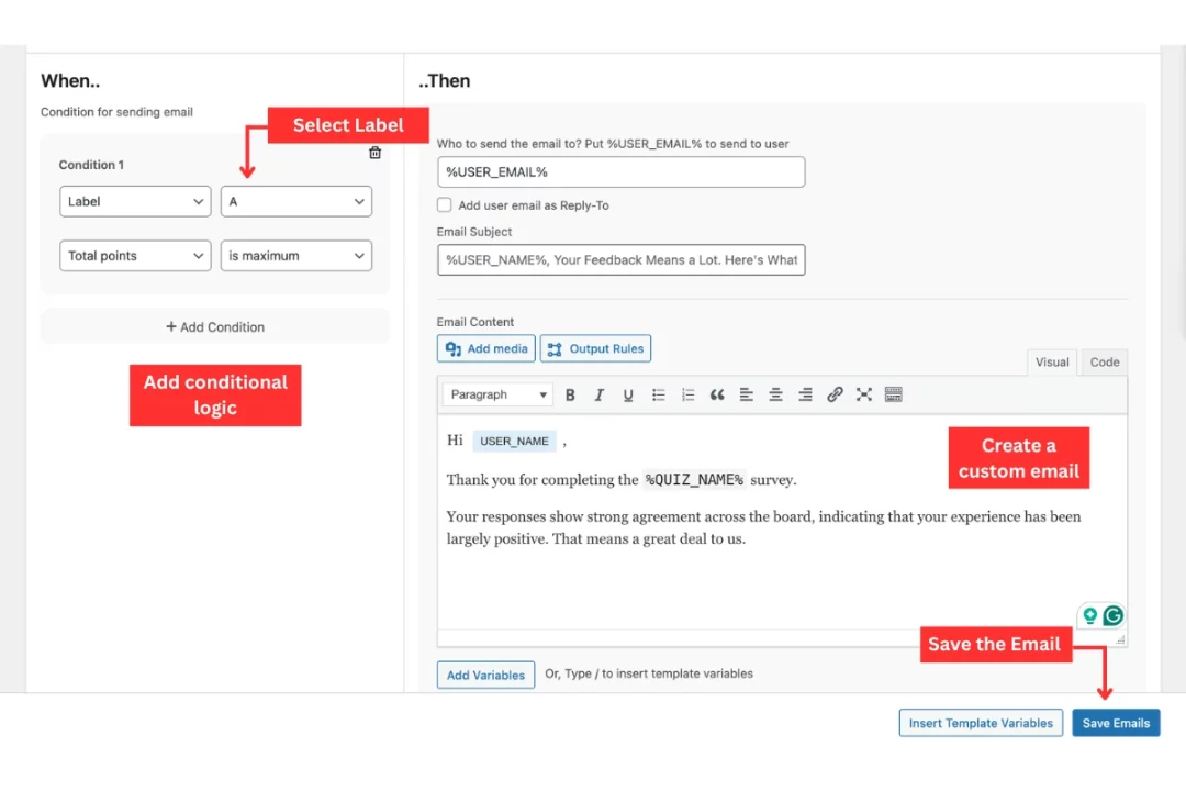 Likert Scale: A Complete Guide to 5 & 7-Point Surveys (+ Examples) Likert Scale QSM - Customize emails