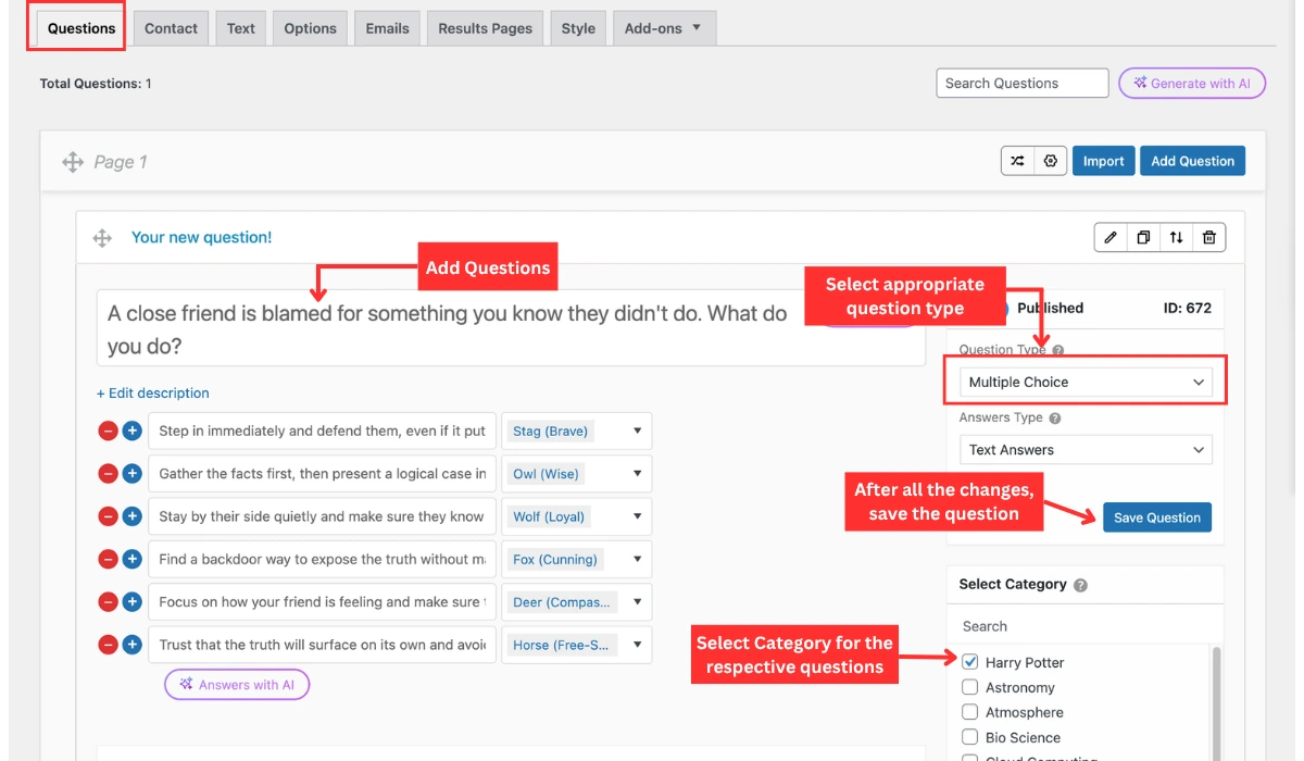 What Is My Patronus? Harry Potter Quiz in 4 Simple Steps Patronus Quiz - Add questions