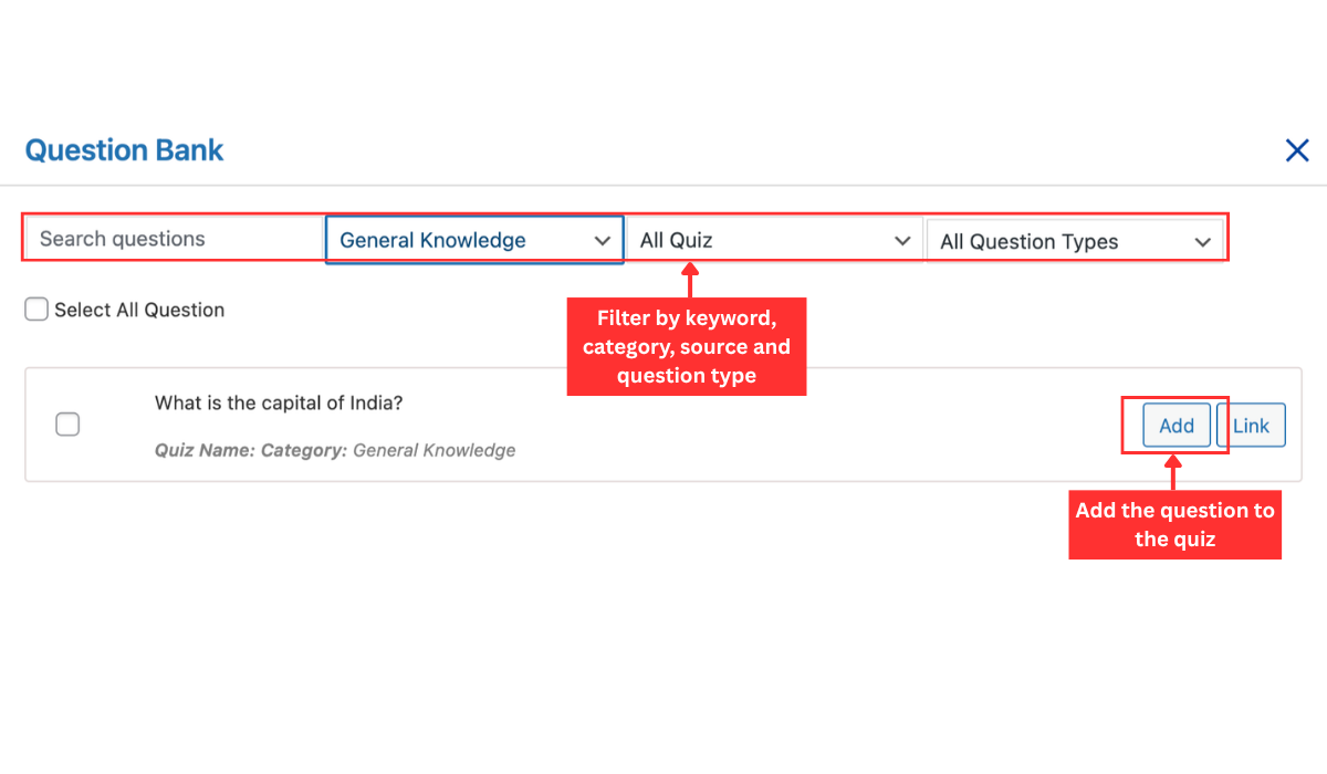 Centralized Question Bank image 3