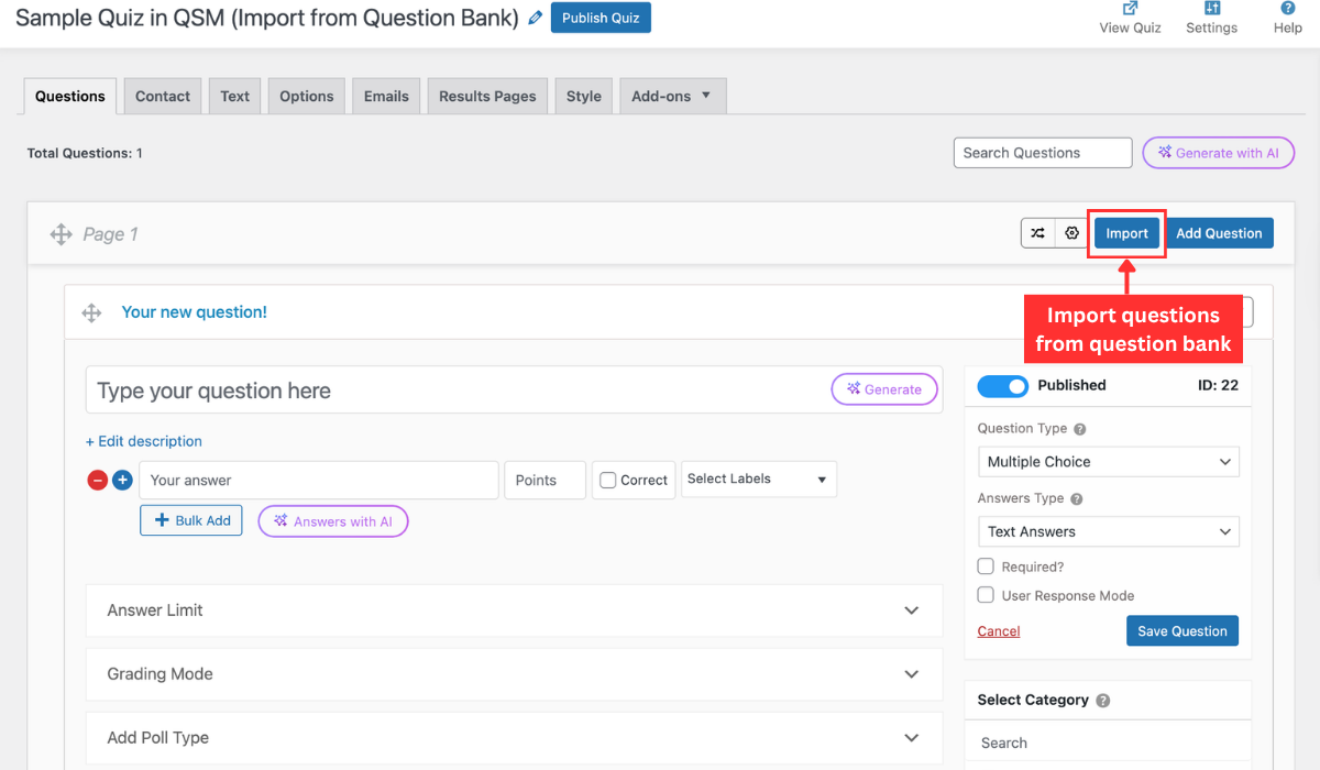 Centralized Question Bank image 7