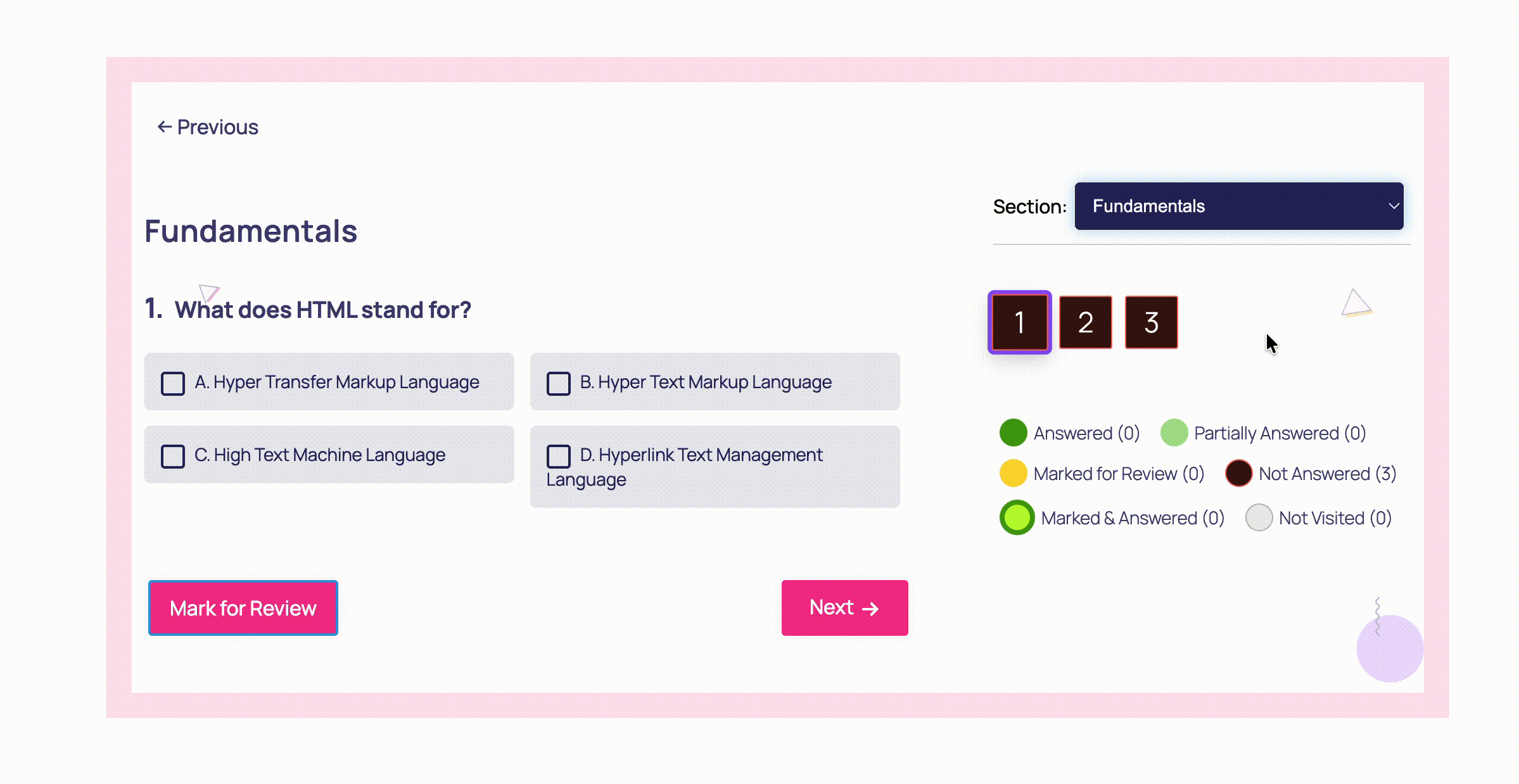 What's New in Quiz Navigator 2.0: Smarter Navigation for Your Quizzes mark for review in demo