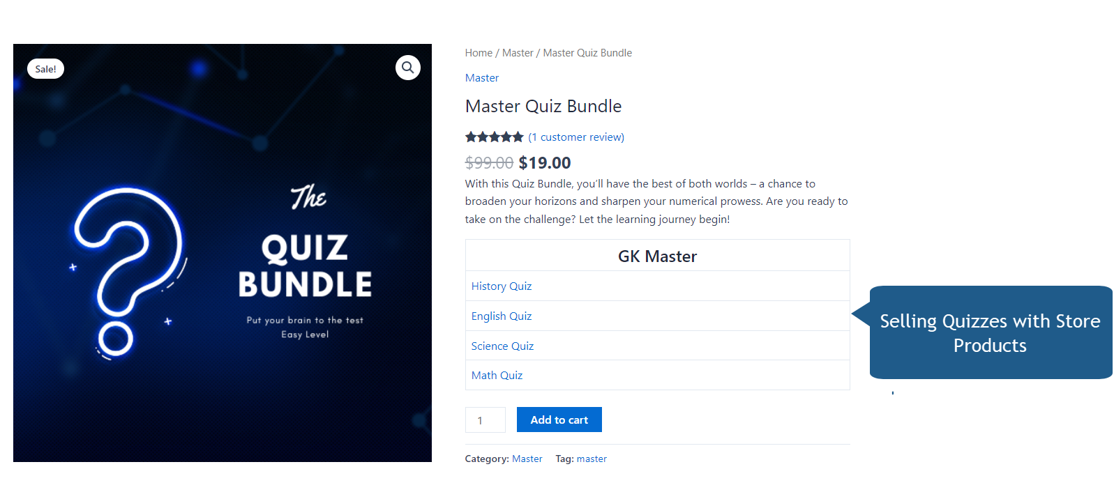WooCommerce Integration - Quiz And Survey Master