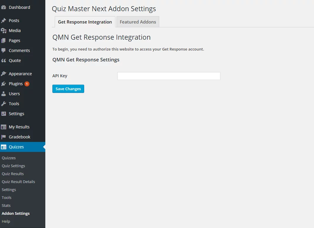Get Response Documentation initialgr