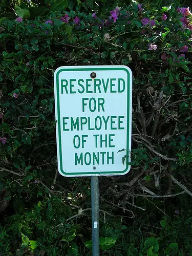 Employee engagement with parking spot