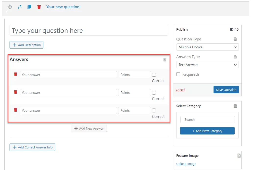 default answers in action