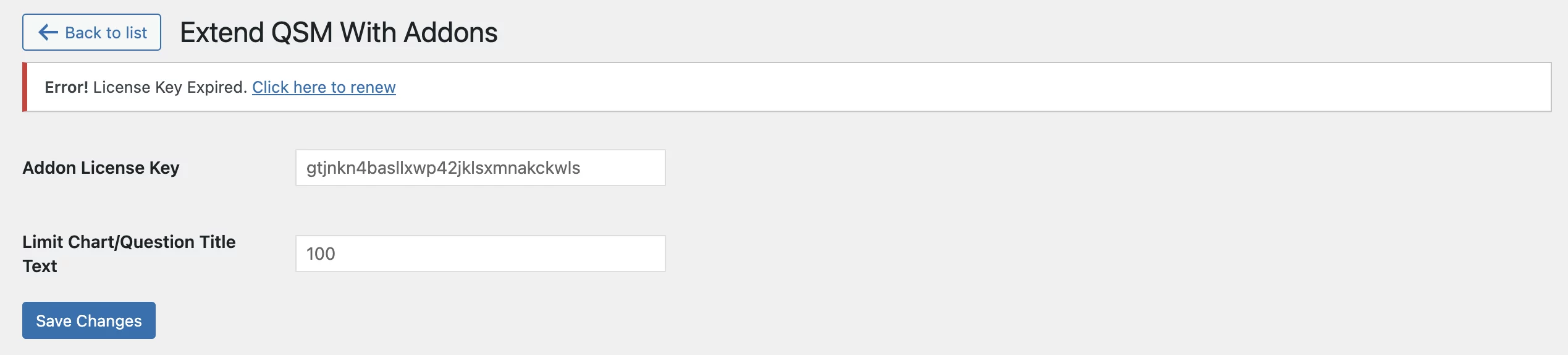 Reporting and Analysis - License Key Expired