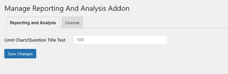 Reporting & Analysis Enter Limit Chart Title Text