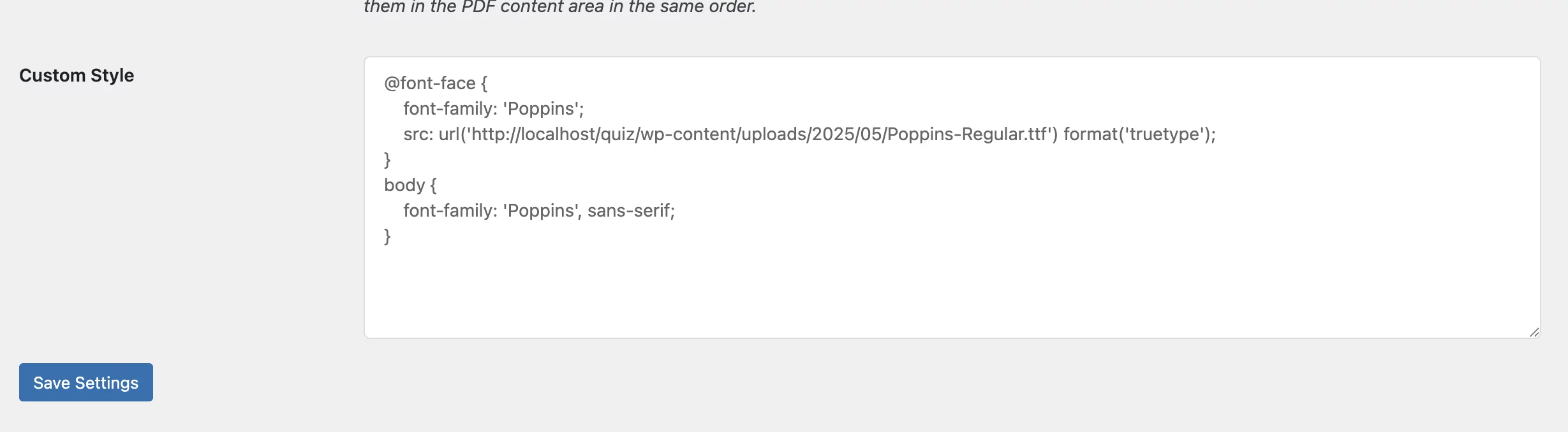 paste-font-url-in-custom-style