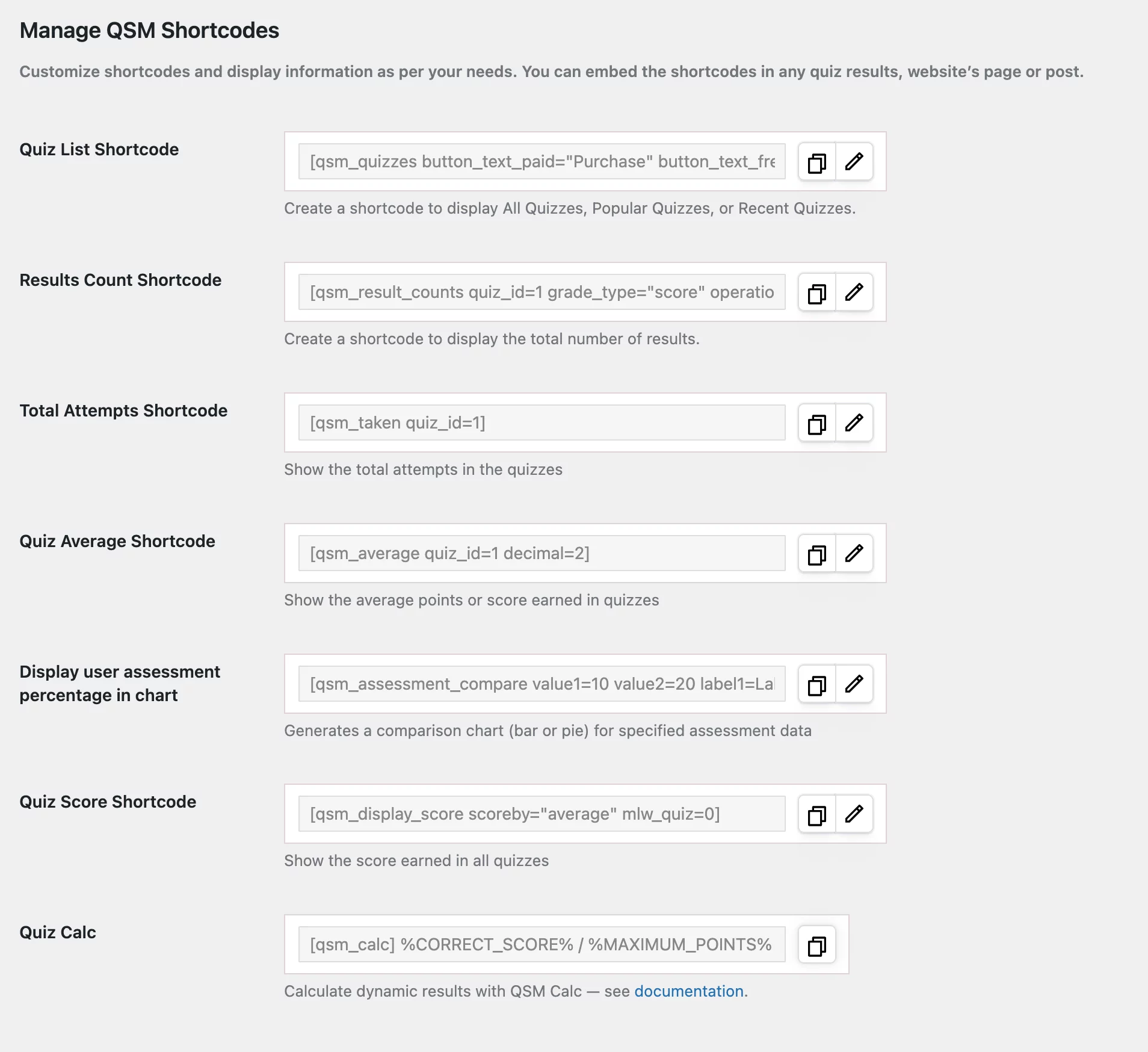 Optimized Shortcodes in Extra Shortcodes Addon