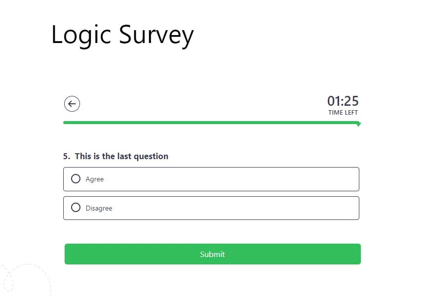 last page text without logic