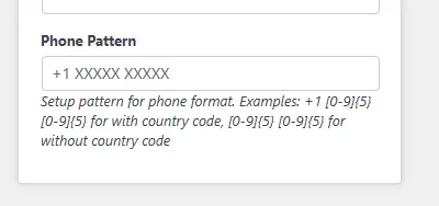 How to add a Contact Form Contact form phone pattern
