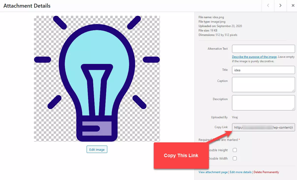 Quiz and Survey Master - Simple Popups - Copy Attachment Link