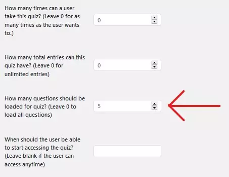 Create Category wise Random Questions Quiz QSM