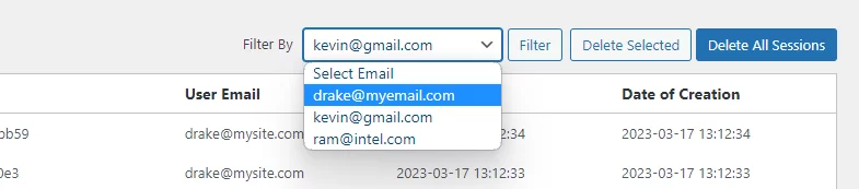 save and resume-filter by email