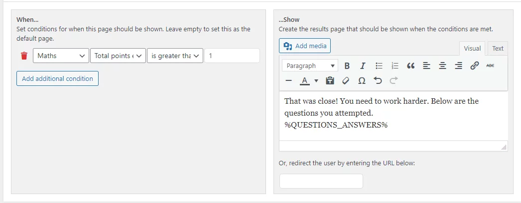 QSM Multiple Category Support -Set Conditions based on Categories in Emails and Results Pages