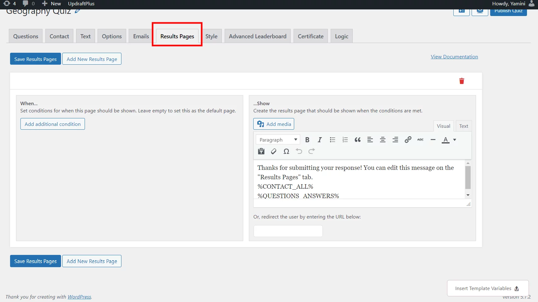 How to Use the WordPress Leaderboard Plugin to Make a Quiz Competition? (9 Steps) WordPress leaderboard plugin - result pages