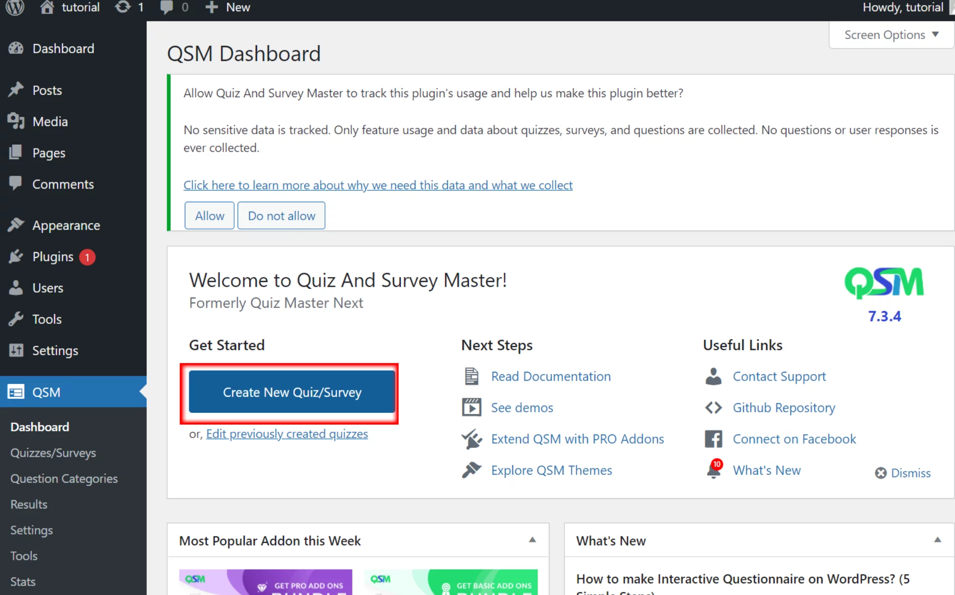 How to make a quiz on twitter- Creating a new quiz